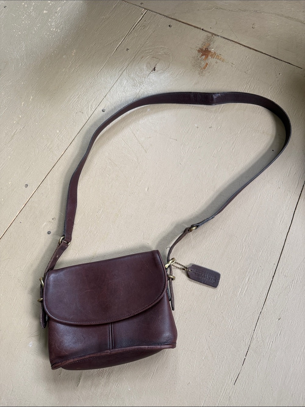 Coach Brown Leather Crossbody Bag